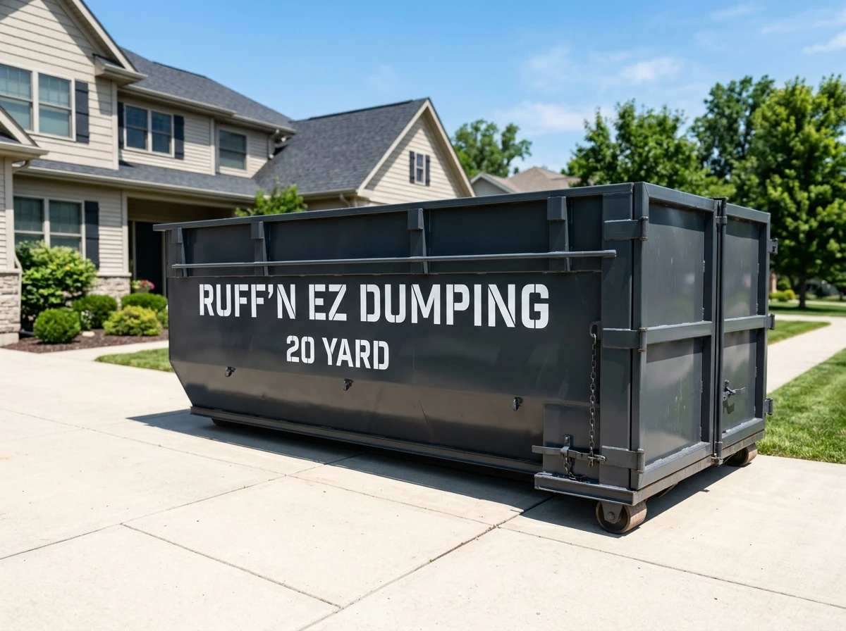 Ruff'N EZ 20 yard roll-off dumpster container