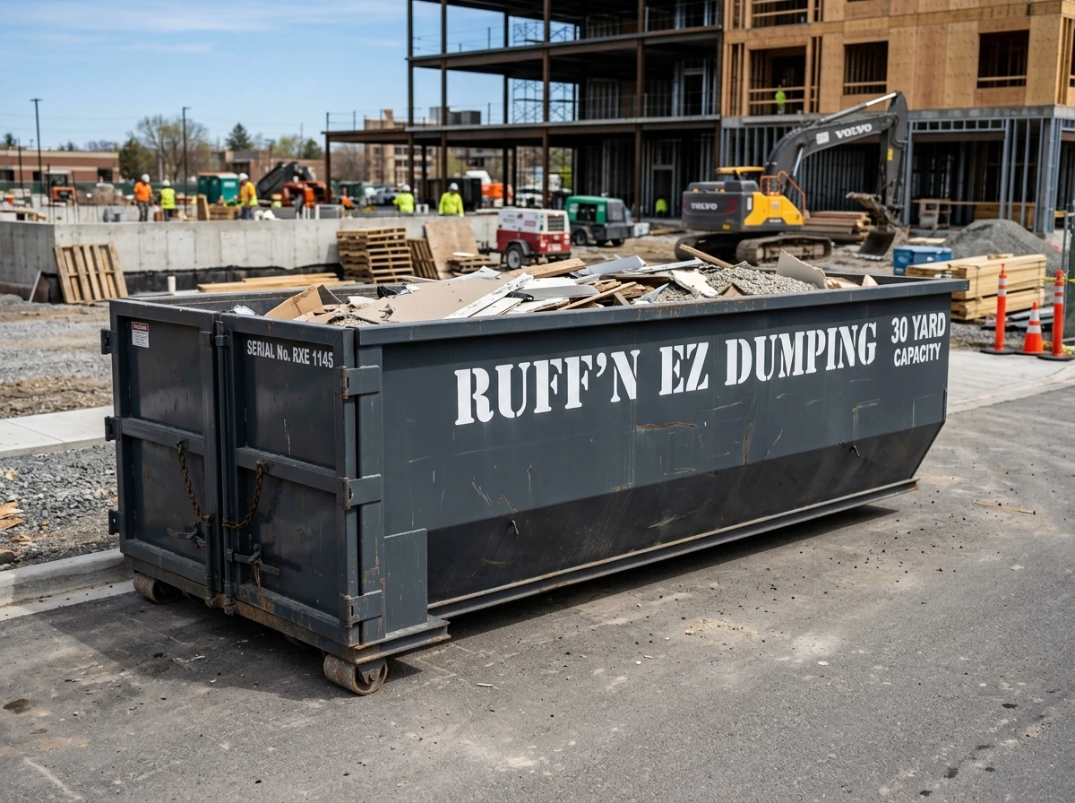 Ruff'N EZ 30 yard roll-off dumpster container