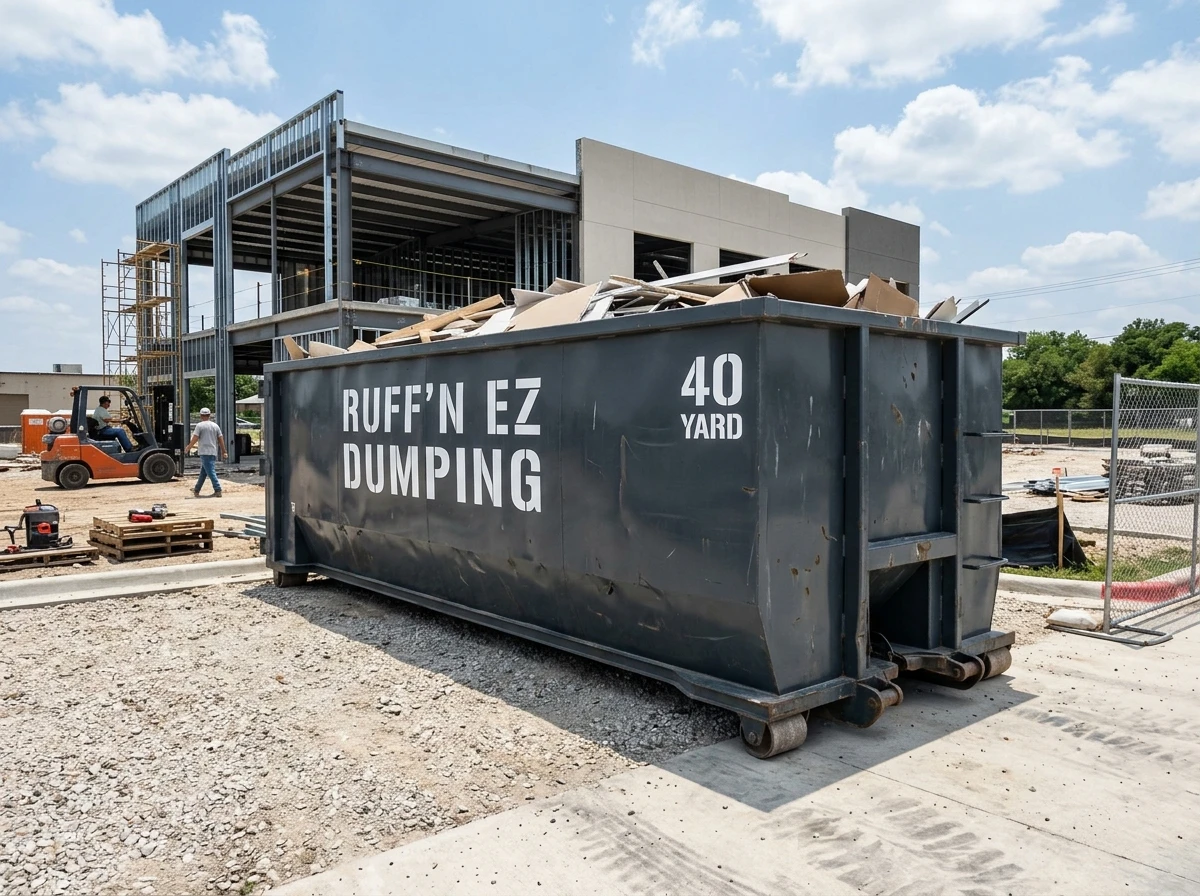 Ruff'N EZ 40 yard roll-off dumpster container